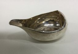 A good Georgian silver pap boat of shaped form. Lo