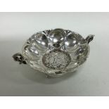 A heavy Continental silver two handled bowl. Appro