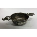 An unusual early Continental silver two handled po