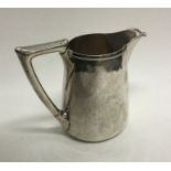 A heavy Continental silver tapering cream jug. App