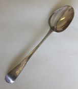 A good George III silver tablespoon. London. Circa