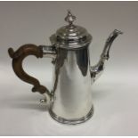 A good Georgian silver tapering coffee pot of typi