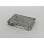 NORWICH: An unusual 18th Century silver snuff box
