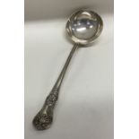 A good Kings' pattern silver ladle. London. By EE.