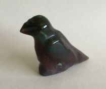 A large novelty hardstone figure of a bird. Approx