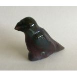 A large novelty hardstone figure of a bird. Approx