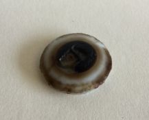 An extremely rare early agate carved cameo of poss