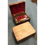 Two rosewood jewellery boxes. Est. £30 - £50.