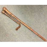 A good tapering leather truncheon / mallet togethe