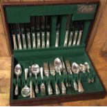 A large 20th Century silver plated cutlery service