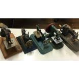 A group of five children's sewing machines. Est. £