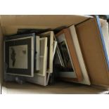 A box containing various framed and glazed abstrac