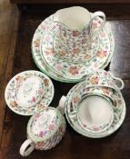 MINTON: A 'Haddon Hall' pattern part tea set. Est.