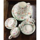 MINTON: A 'Haddon Hall' pattern part tea set. Est.