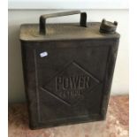 GARAGEANA: An old 'Power Petrol' fuel can. Est. £3