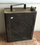 GARAGEANA: An old 'Power Petrol' fuel can. Est. £3