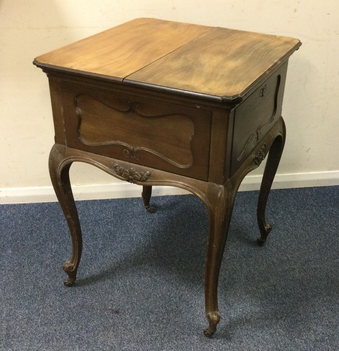 A good quality French hinged top drinks table with