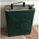 GARAGEANA: An 'Esso' fuel can in green. Est. £30 -