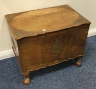 A small mahogany camphorwood trunk. Est. £20 - £30