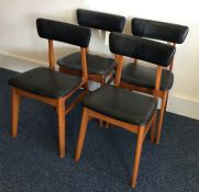 A set of four Art Deco dining chairs. Est. £30 - £