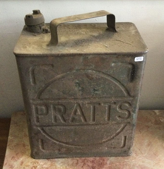 GARAGEANA: A 'Pratts' fuel can. Est. £30 - £50.