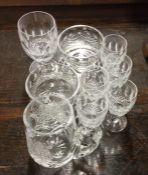 A collection of cut glass. Est. £20 - £30.