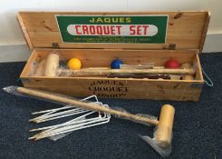 A good cased 'Jacques' croquet set. Est. £50 - £80