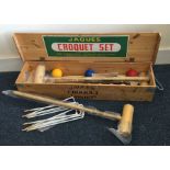 A good cased 'Jacques' croquet set. Est. £50 - £80