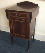 A good Victorian mahogany single drawer bedside ca