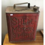 GARAGEANA: A 'Shell Motor Spirit' fuel can. Est. £