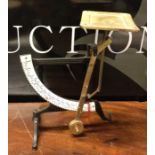 An unusual set of brass and iron scales. Est. £20
