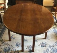 A good massive mahogany drop flap coffin table to