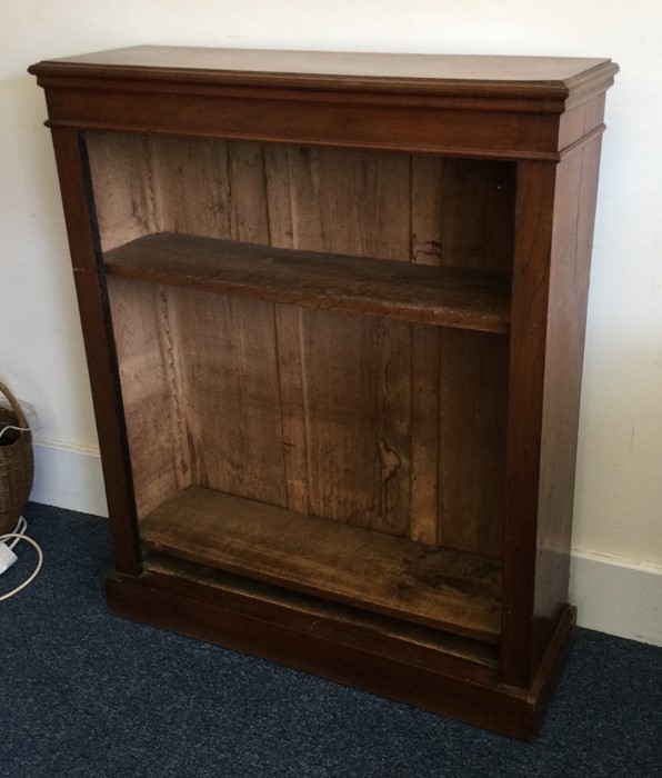 An Edwardian mahogany bookcase on pedestal foot to - Image 2 of 2