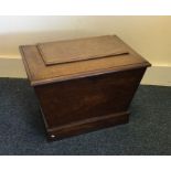 A good Victorian mahogany cellarette with lead fit