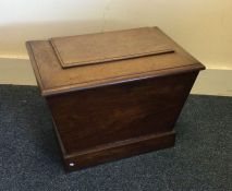 A good Victorian mahogany cellarette with lead fit