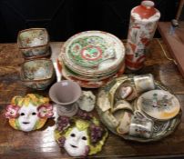 A collection of Oriental and other china. Est. £10