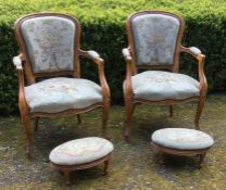 A good pair of French saloon chairs together with