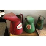 GARAGEANA: A large 'Esso' jug together with two ot
