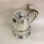 EXETER: A rare Georgian silver dome top lidded tan