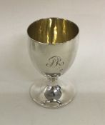 A good Georgian silver goblet of miniature form. L