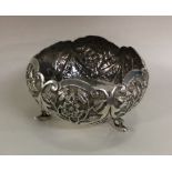 A fine quality Indian silver sugar bowl decorated