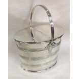 A good quality Georgian silver caddy with reeded s