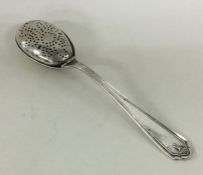 An unusual Sterling silver mounted tea infuser wit