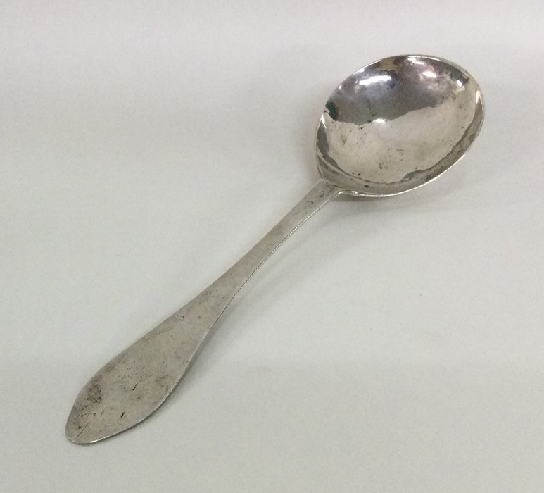 An 18th Century Continental silver spoon of shaped