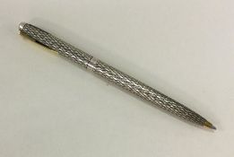 A good quality Sterling silver pen with engraved d