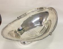 HESTER BATEMAN: A good boat shaped silver sugar ba