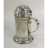 A good heavy George II silver kitchen muffineer of