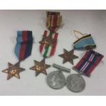 A collection of dress medals. Including the Air crew Europe star. Uninscribed. Est. £3