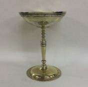 A rare Charles I silver gilt goblet on slender tap