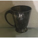 A silver tapering christening cup. Approx. 56 gram